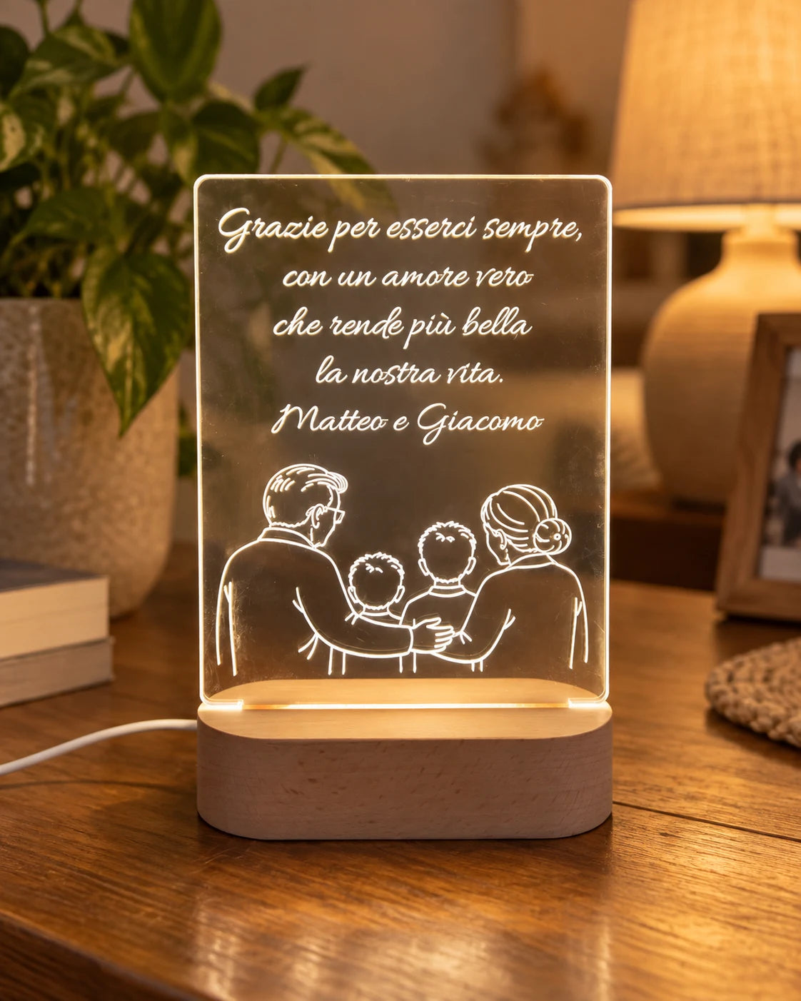 Targa LED Nonni Personalizzata