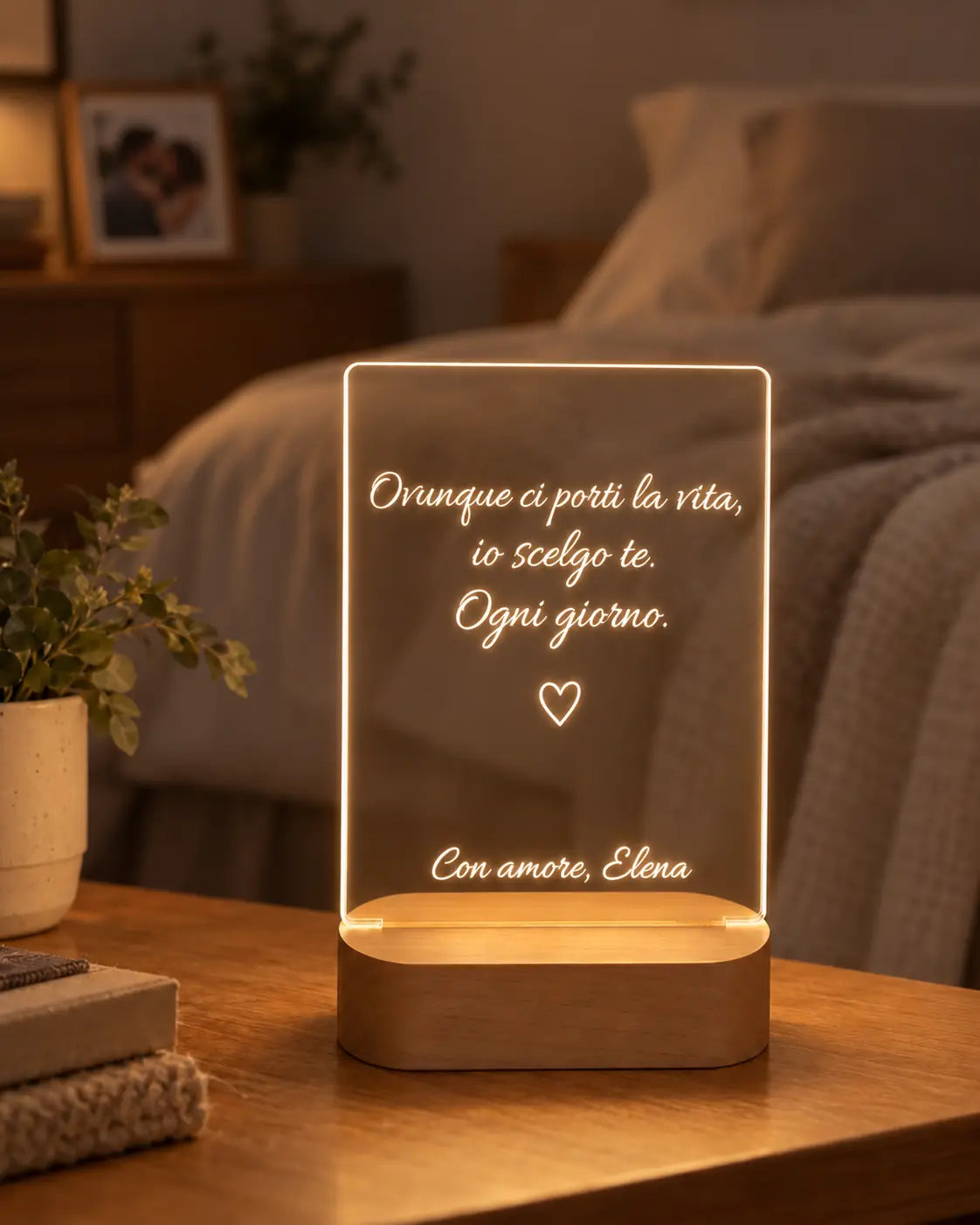 Targa LED Dedica Personalizzata
